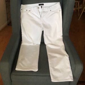 Banana Republic white boyfriend jeans